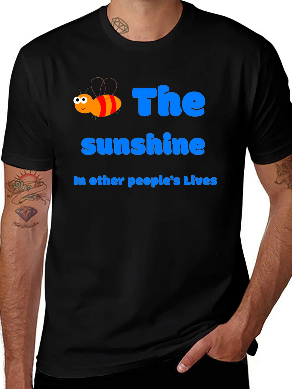Sunshine Bee Graphic Tee - Positive Vibes T-Shirt
