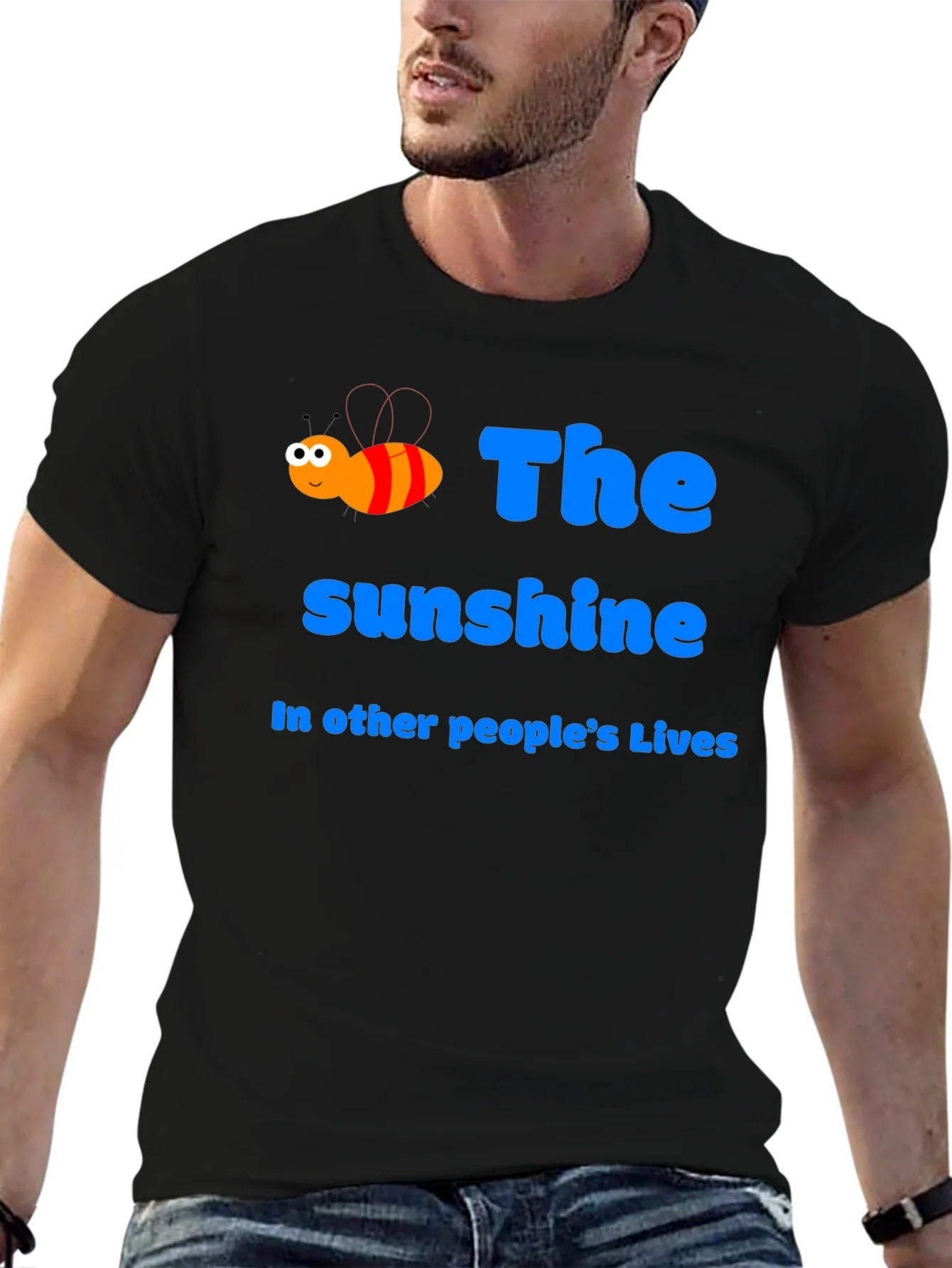 Sunshine Bee Graphic Tee - Positive Vibes T-Shirt