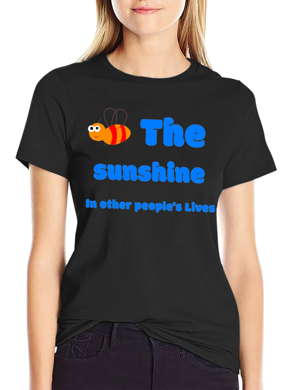 Sunshine Bee Graphic Tee - Positive Vibes T-Shirt