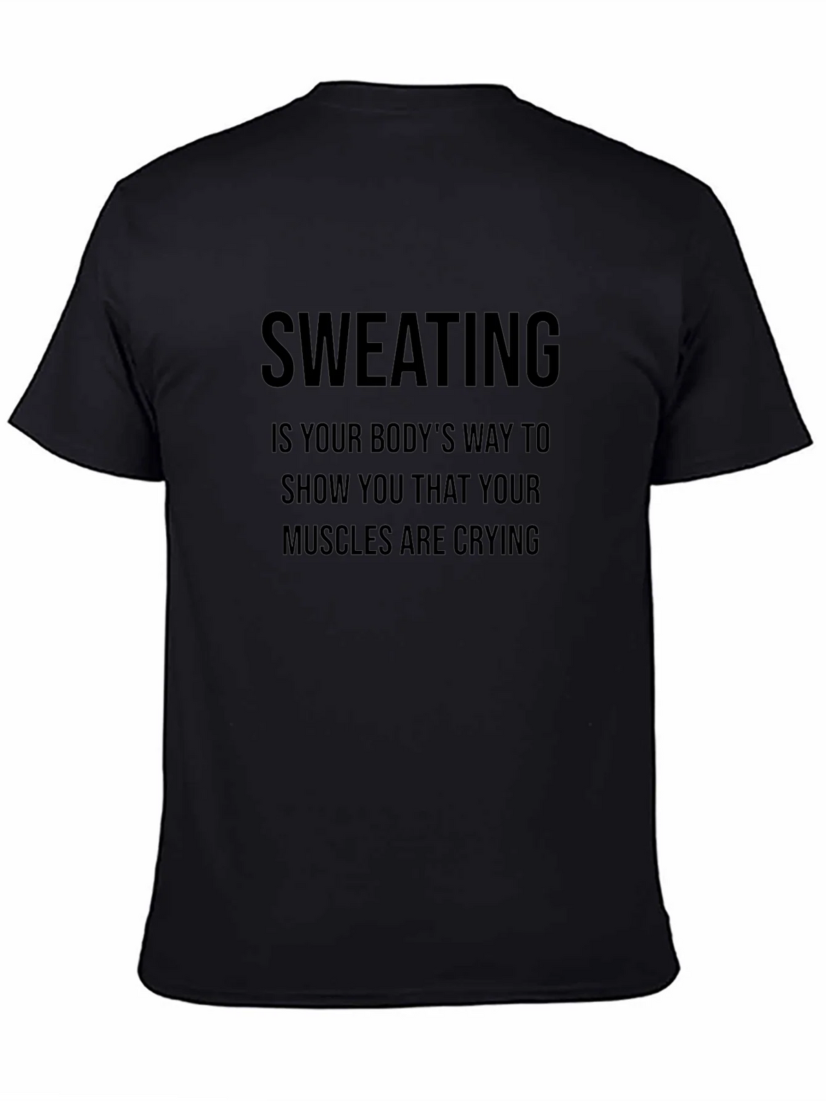 Sweating Muscles Graphic Tee - Workout Humor Shirt
