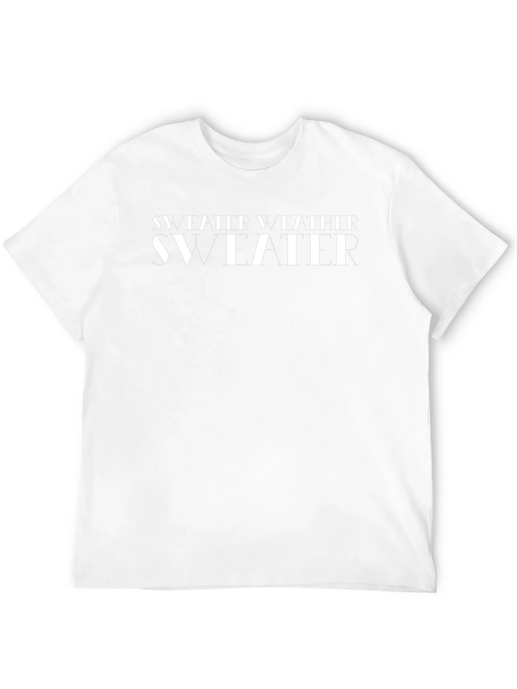 Stylish Sweater Weather Black Graphic T-Shirt