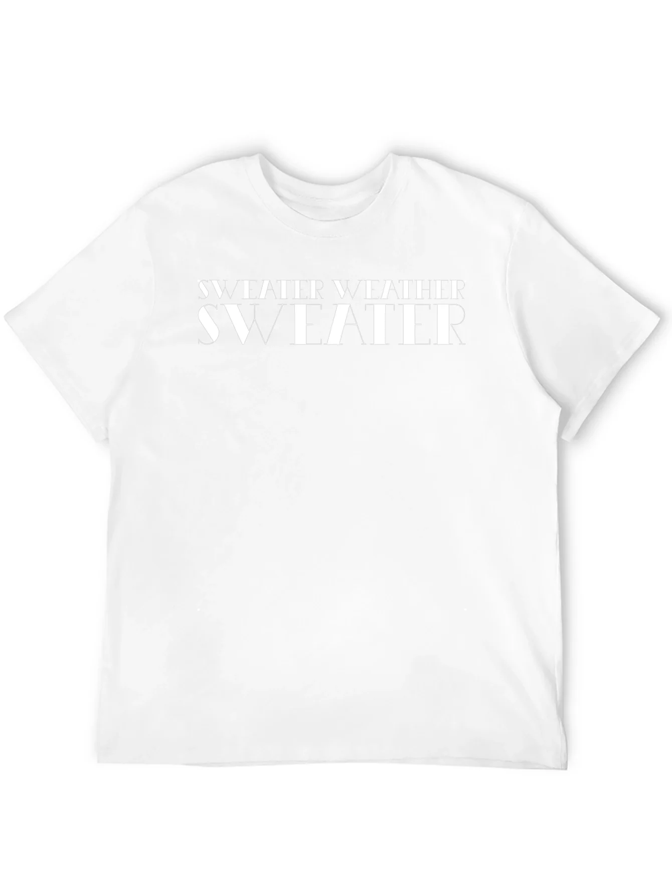 Stylish Sweater Weather Black Graphic T-Shirt