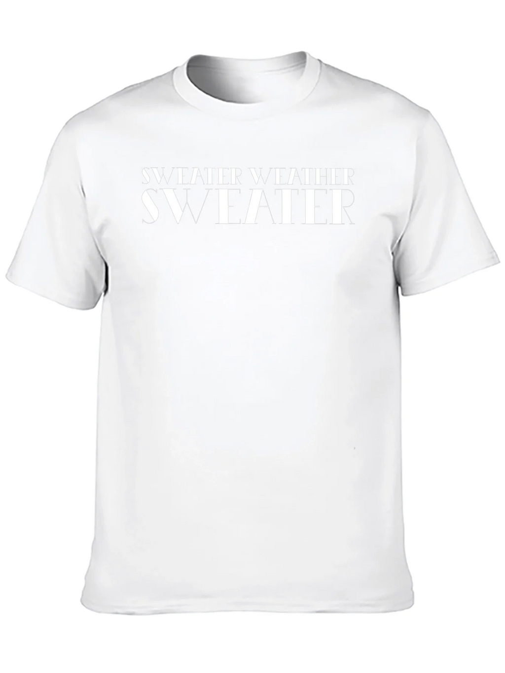 Stylish Sweater Weather Black Graphic T-Shirt