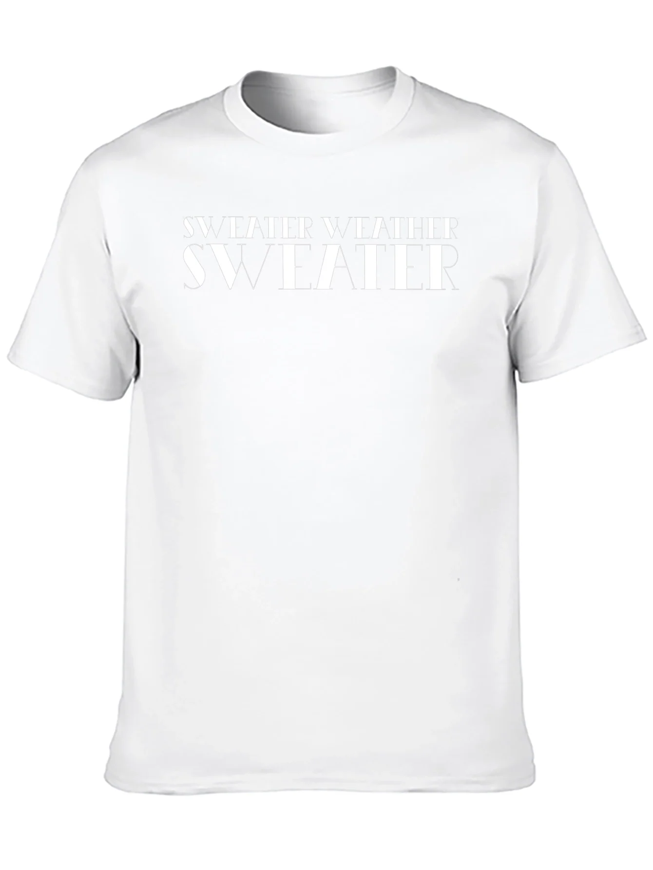Stylish Sweater Weather Black Graphic T-Shirt