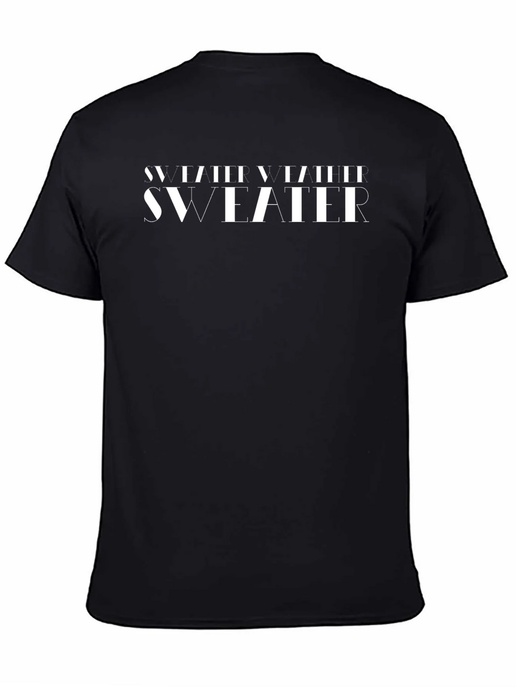 Stylish Sweater Weather Black Graphic T-Shirt