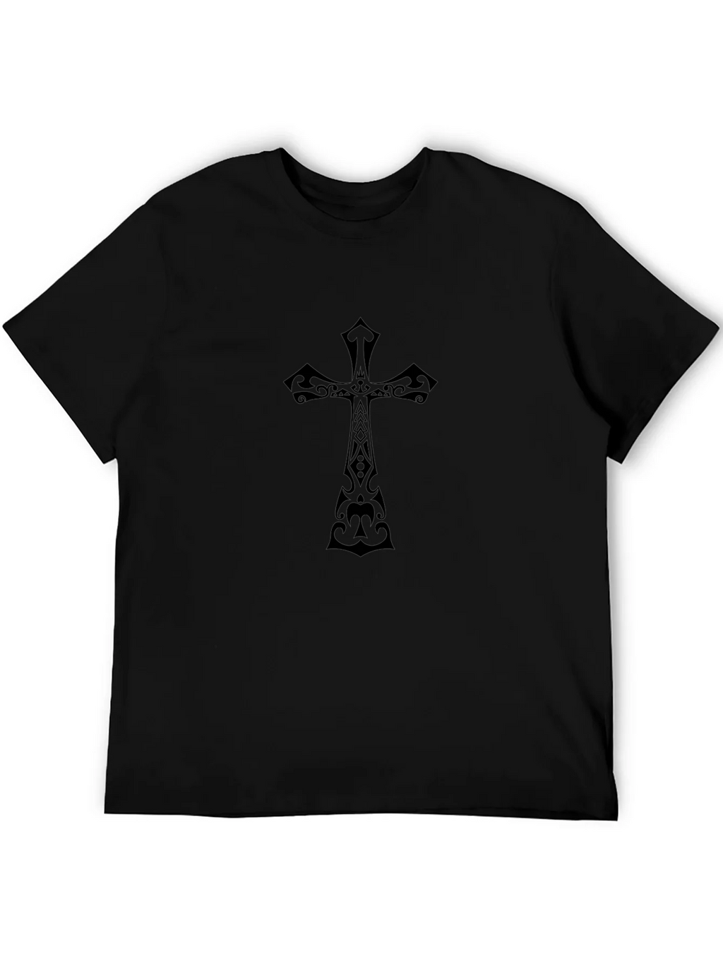 Black Christian Cross Graphic Tee