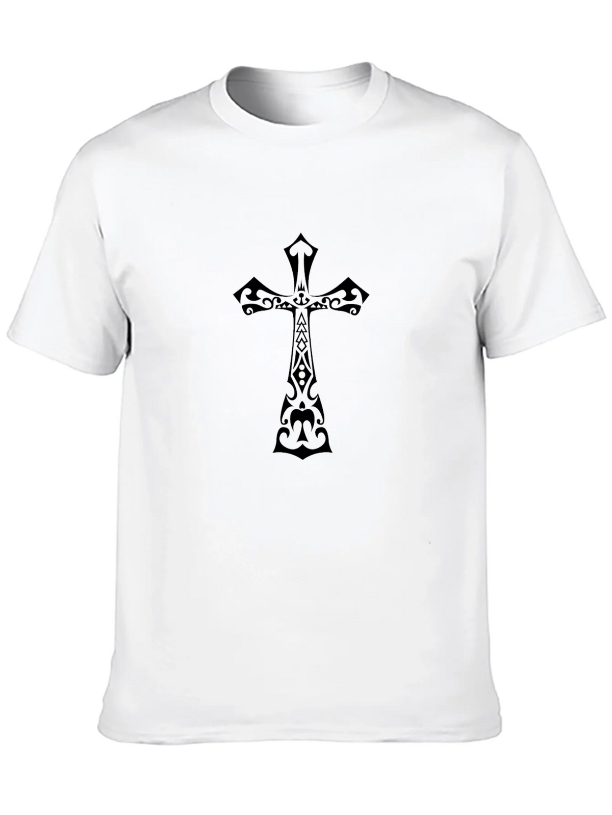 Black Christian Cross Graphic Tee