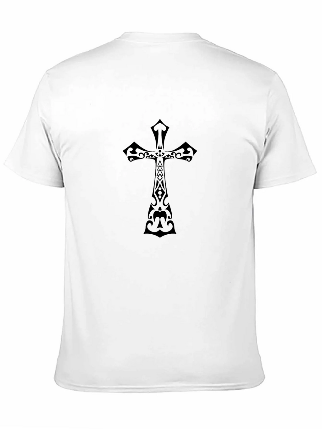 Black Christian Cross Graphic Tee