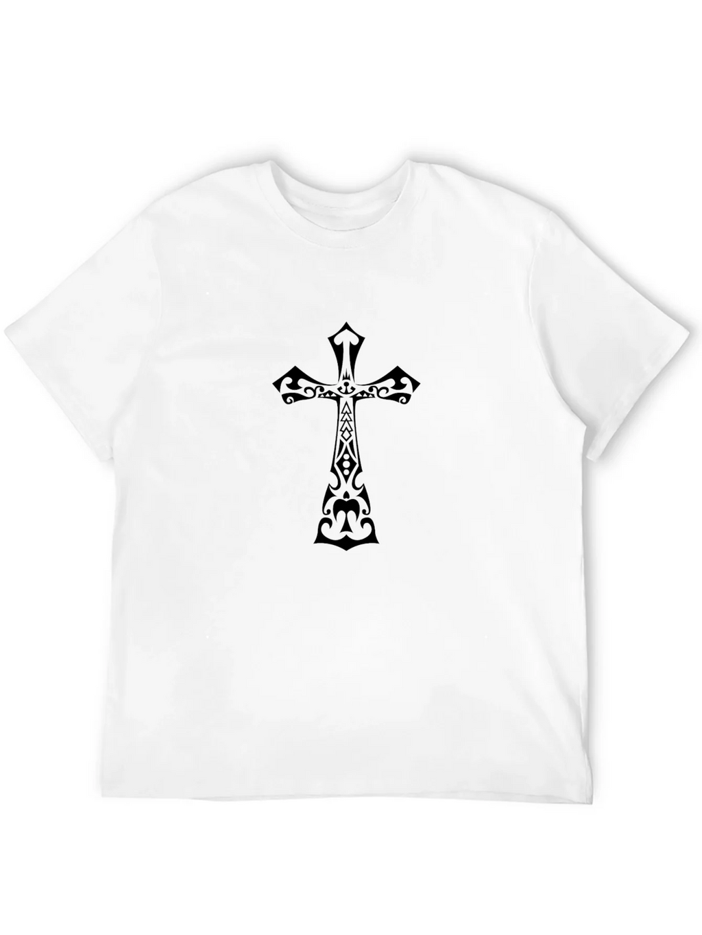 Black Christian Cross Graphic Tee