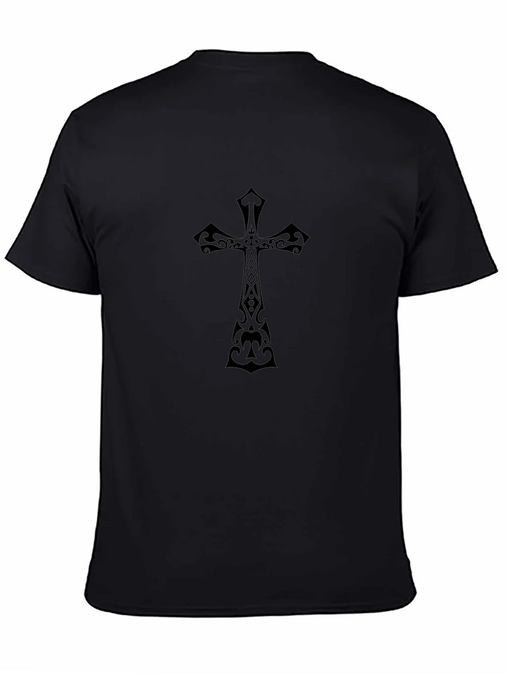 Black Christian Cross Graphic Tee