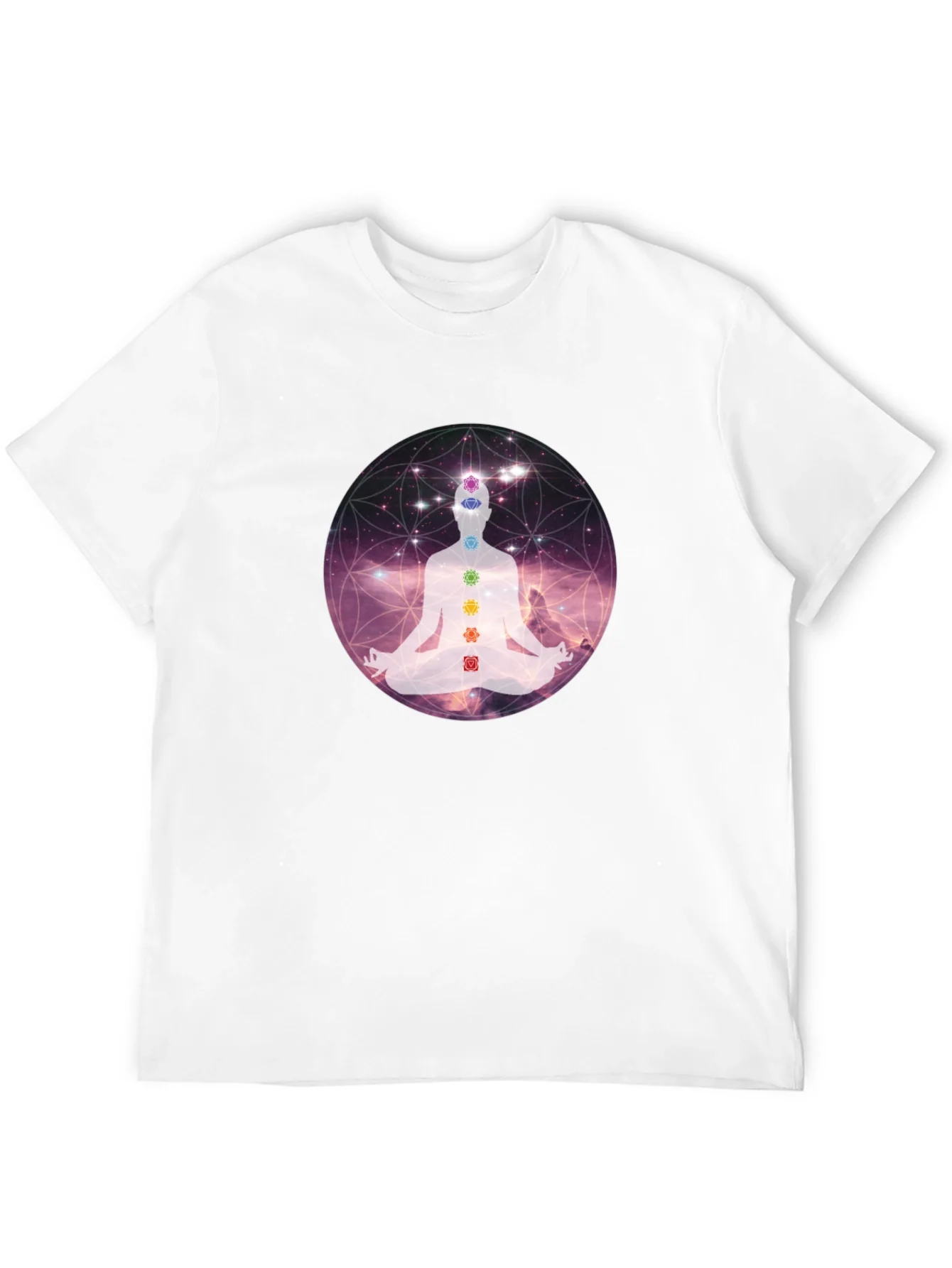 Chakra Meditation Graphic Tee - Relaxing Comfort