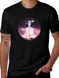 Chakra Meditation Graphic Tee - Relaxing Comfort
