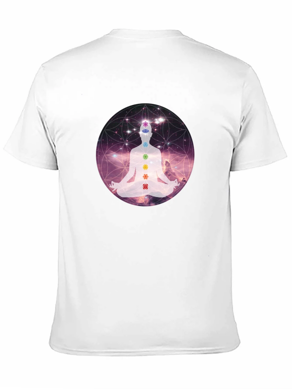 Chakra Meditation Graphic Tee - Relaxing Comfort