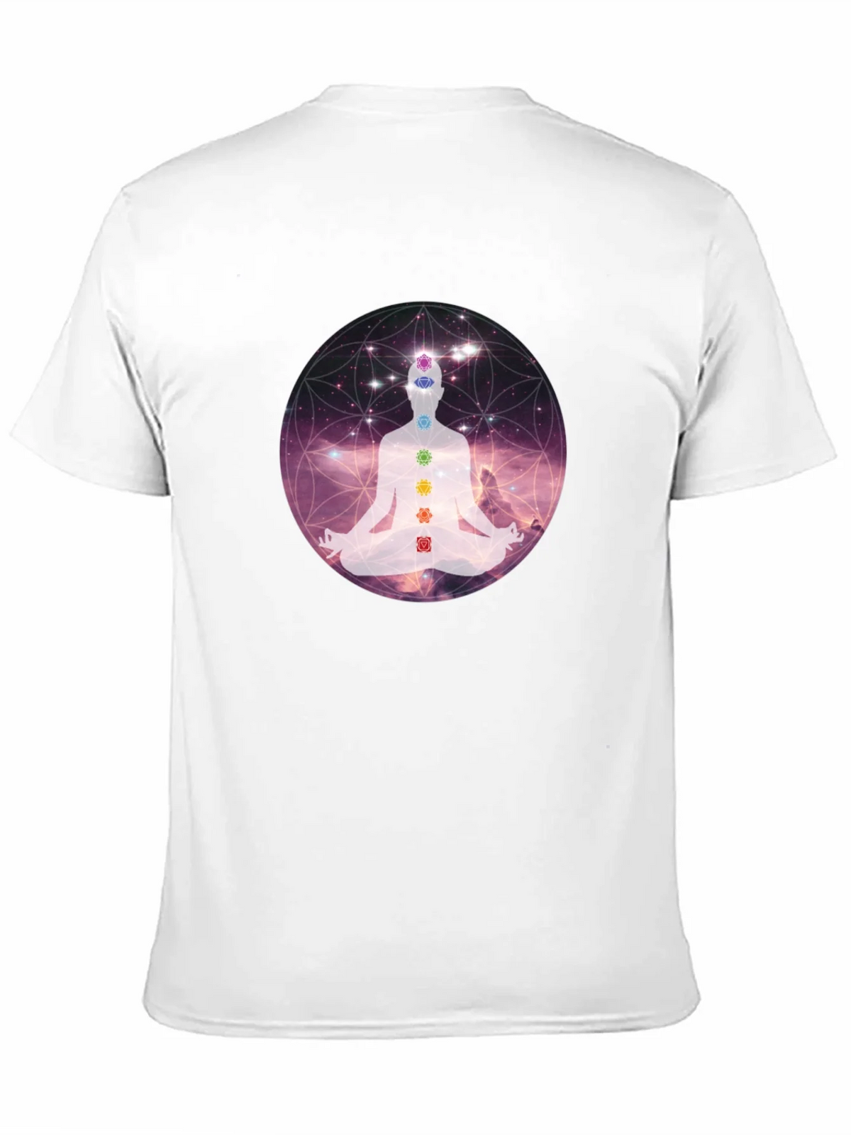 Chakra Meditation Graphic Tee - Relaxing Comfort