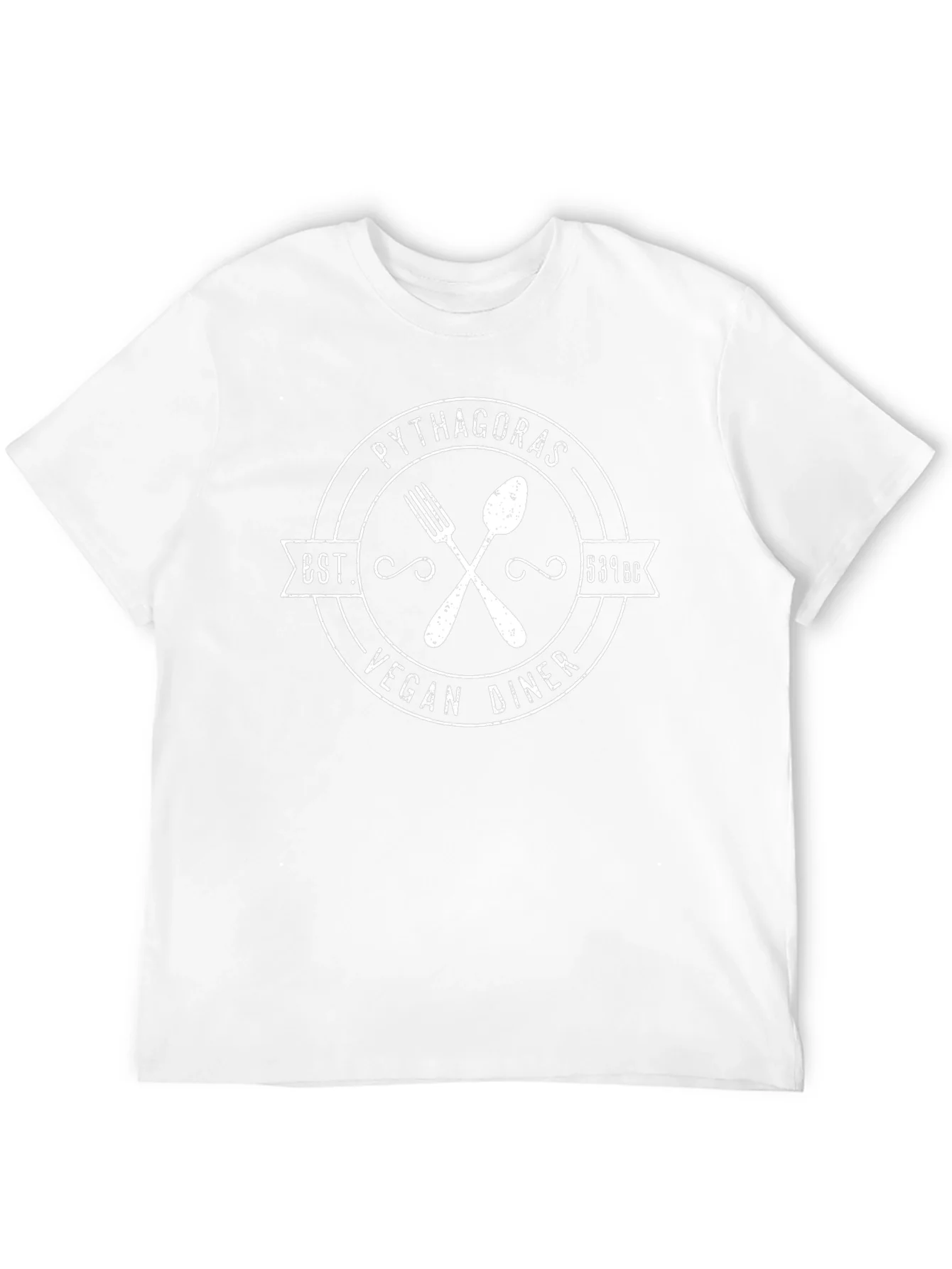 Pythagoras Vegan Diner T-Shirt - Est. 539 BC