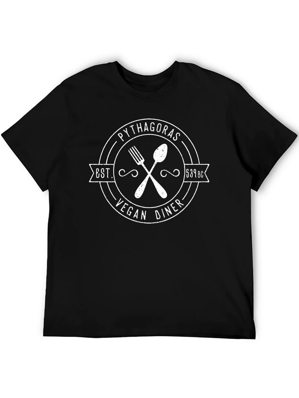 Pythagoras Vegan Diner T-Shirt - Est. 539 BC