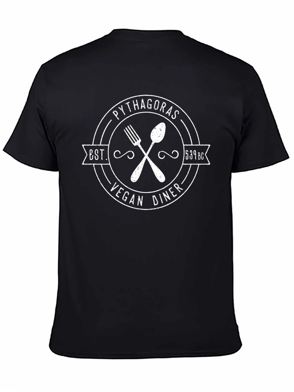 Pythagoras Vegan Diner T-Shirt - Est. 539 BC