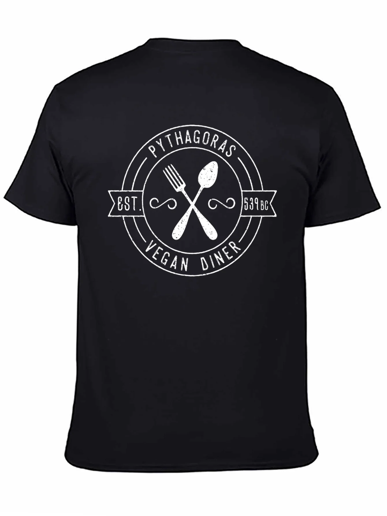 Pythagoras Vegan Diner T-Shirt - Est. 539 BC