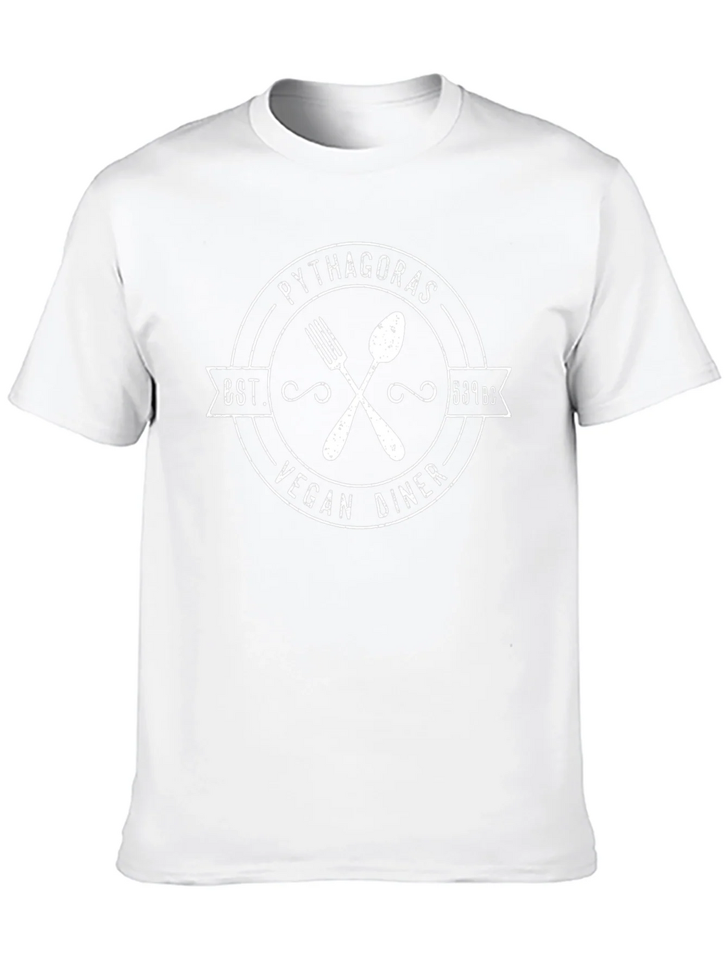 Pythagoras Vegan Diner T-Shirt - Est. 539 BC