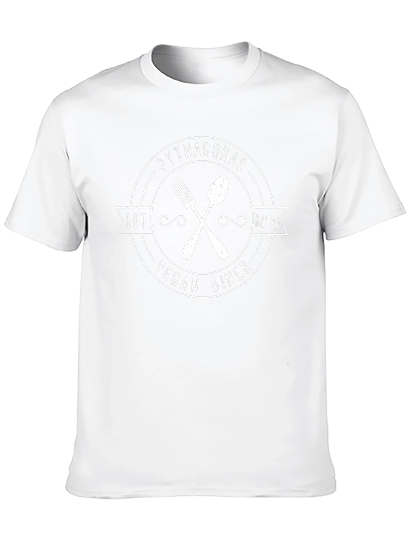 Pythagoras Vegan Diner T-Shirt - Est. 539 BC