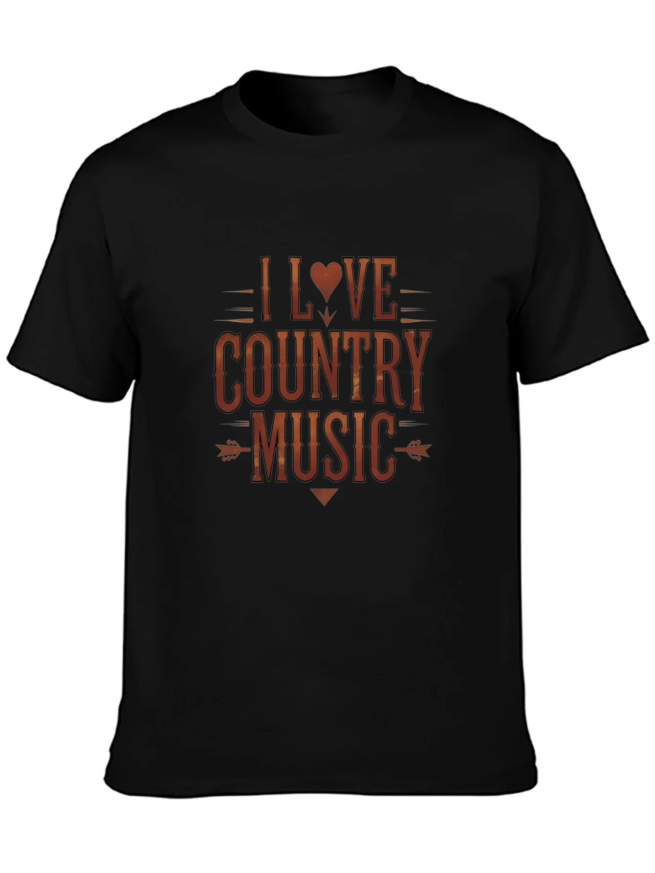 I Love Country Music Graphic Tee - Short Sleeve