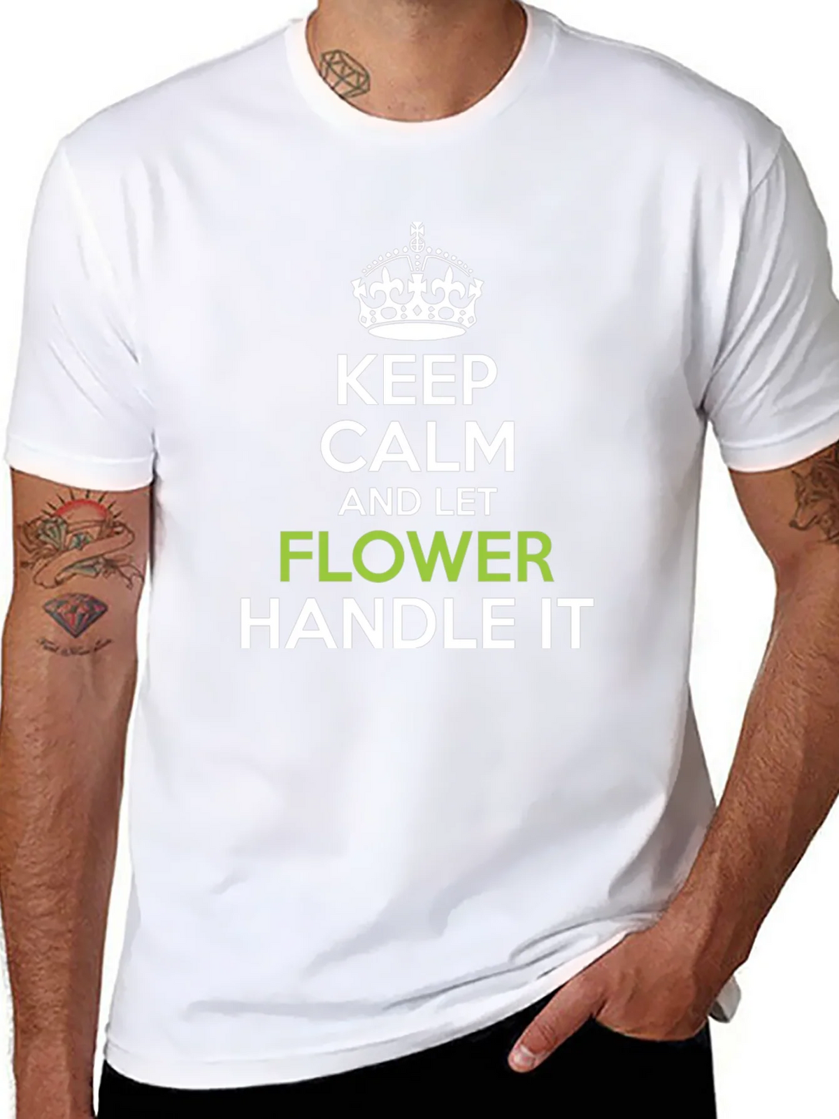 Keep Calm and Let Flower Handle It T-Shirt