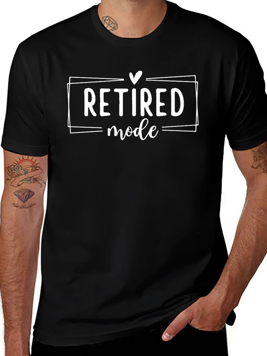 Retired Mode T-Shirt Funny Retirement Tee