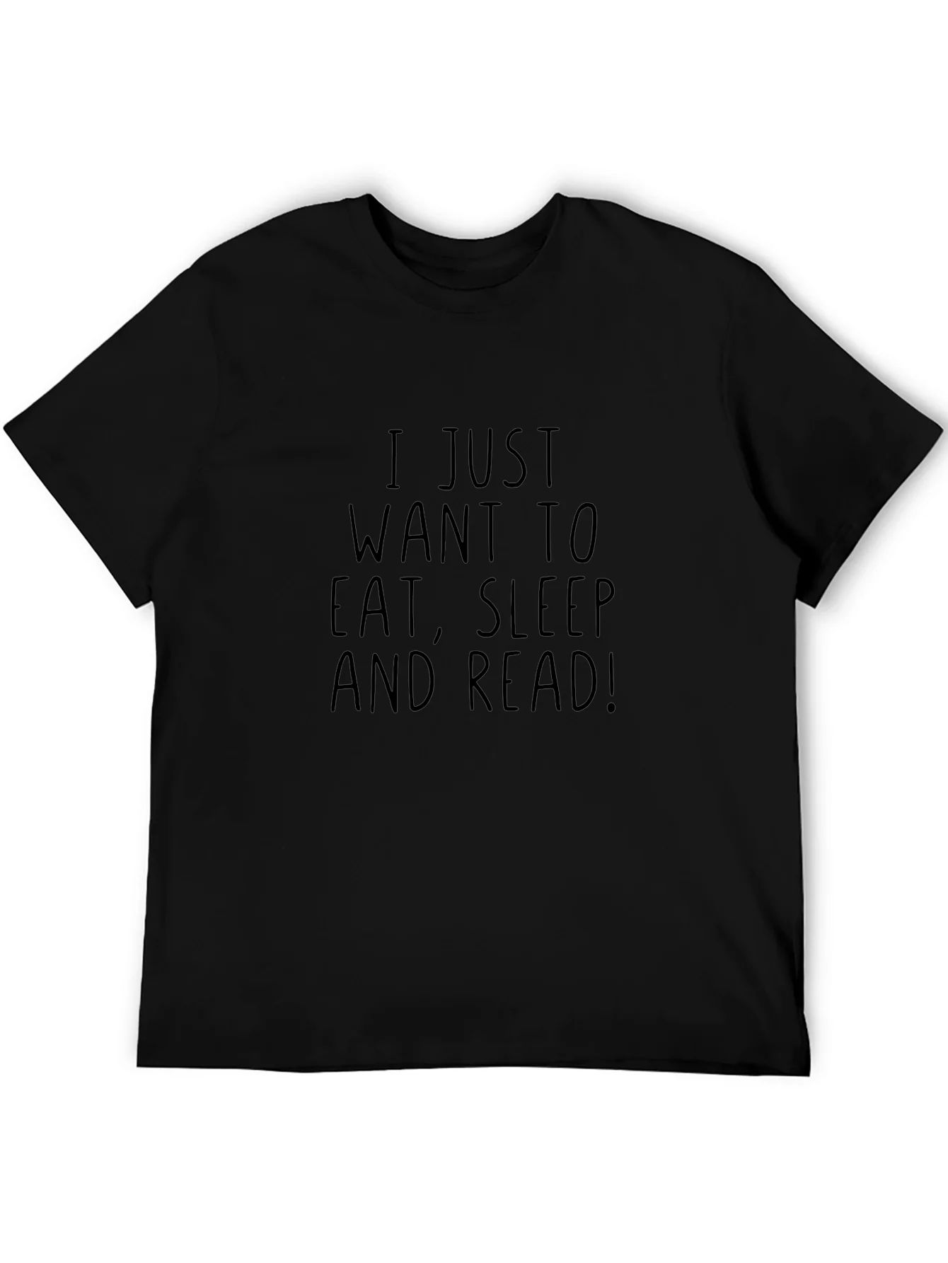 Eat Sleep Read T-Shirt - Black Graphic Tee for Book Lovers