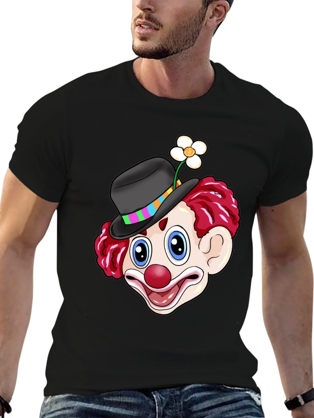 Clown Graphic Tee - Fun Novelty Shirt