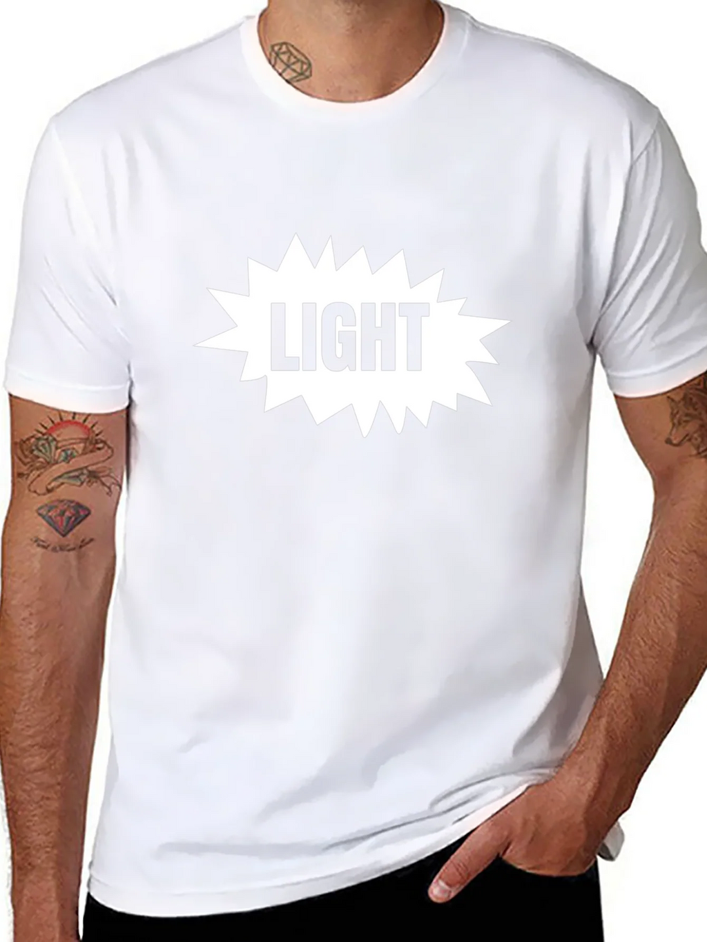 Light T-Shirt - Trendy Graphic Tee