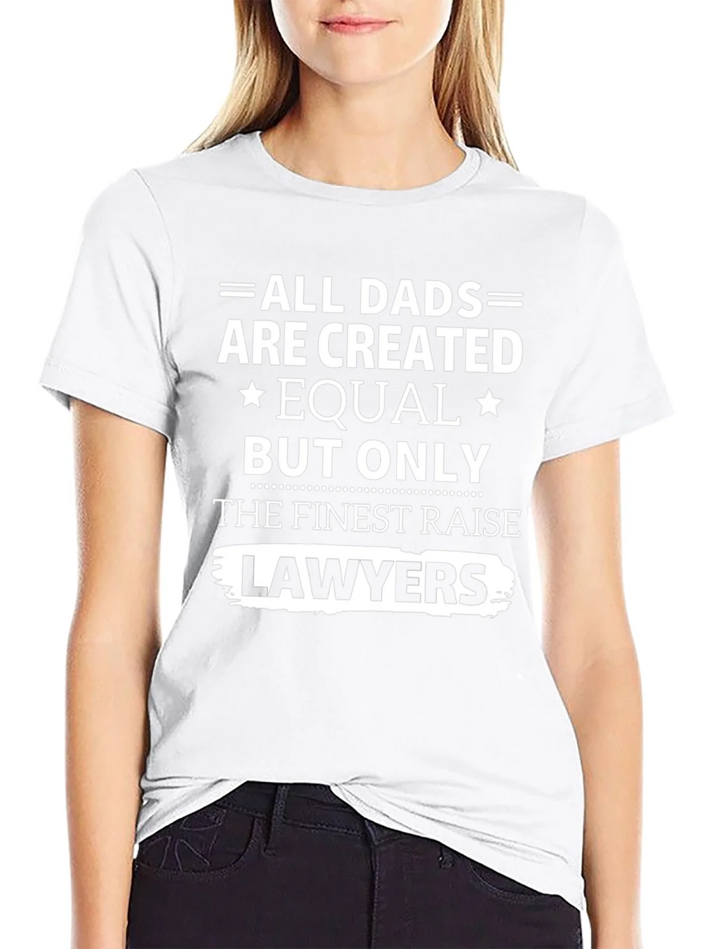 Finest Dads Raise Lawyers T-Shirt - Black