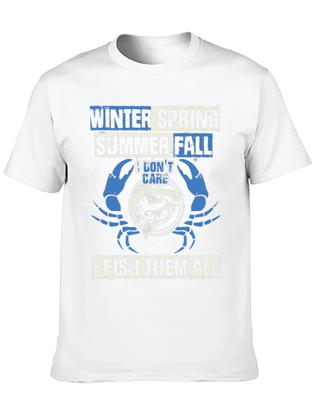Fishing T-Shirt: Winter Spring Summer Fall