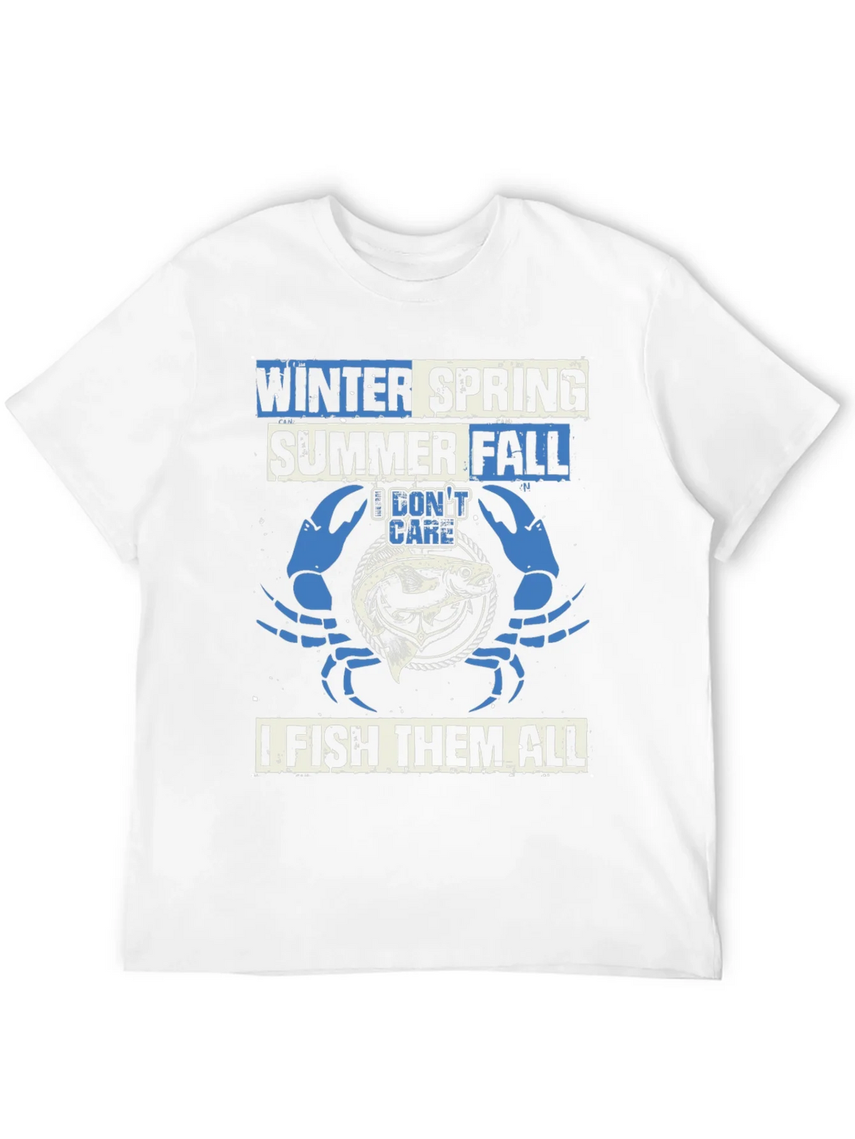 Fishing T-Shirt: Winter Spring Summer Fall
