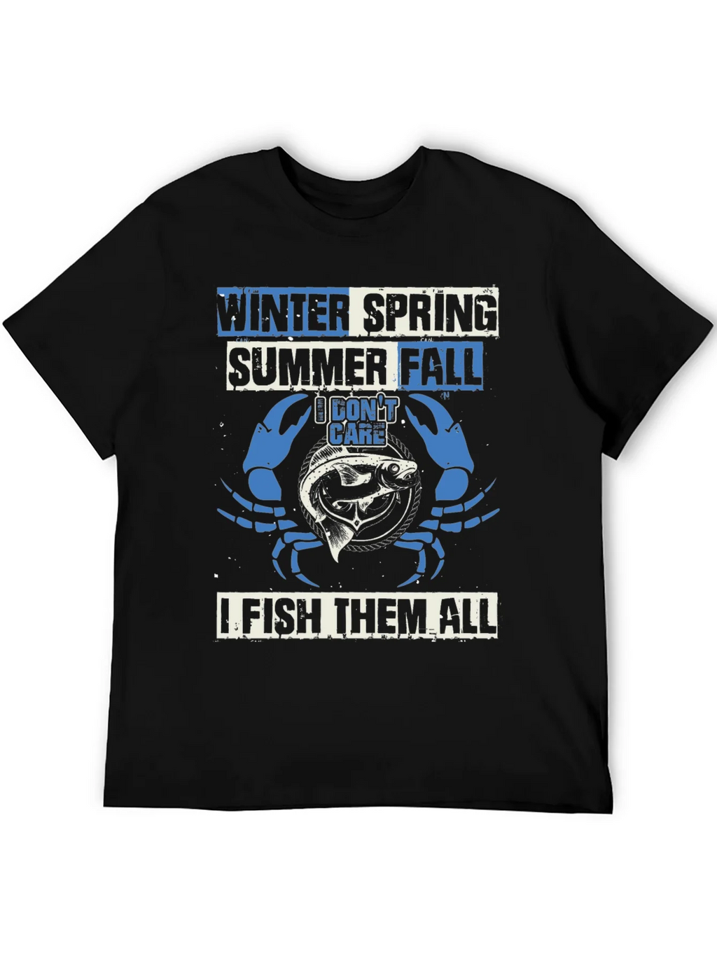 Fishing T-Shirt: Winter Spring Summer Fall