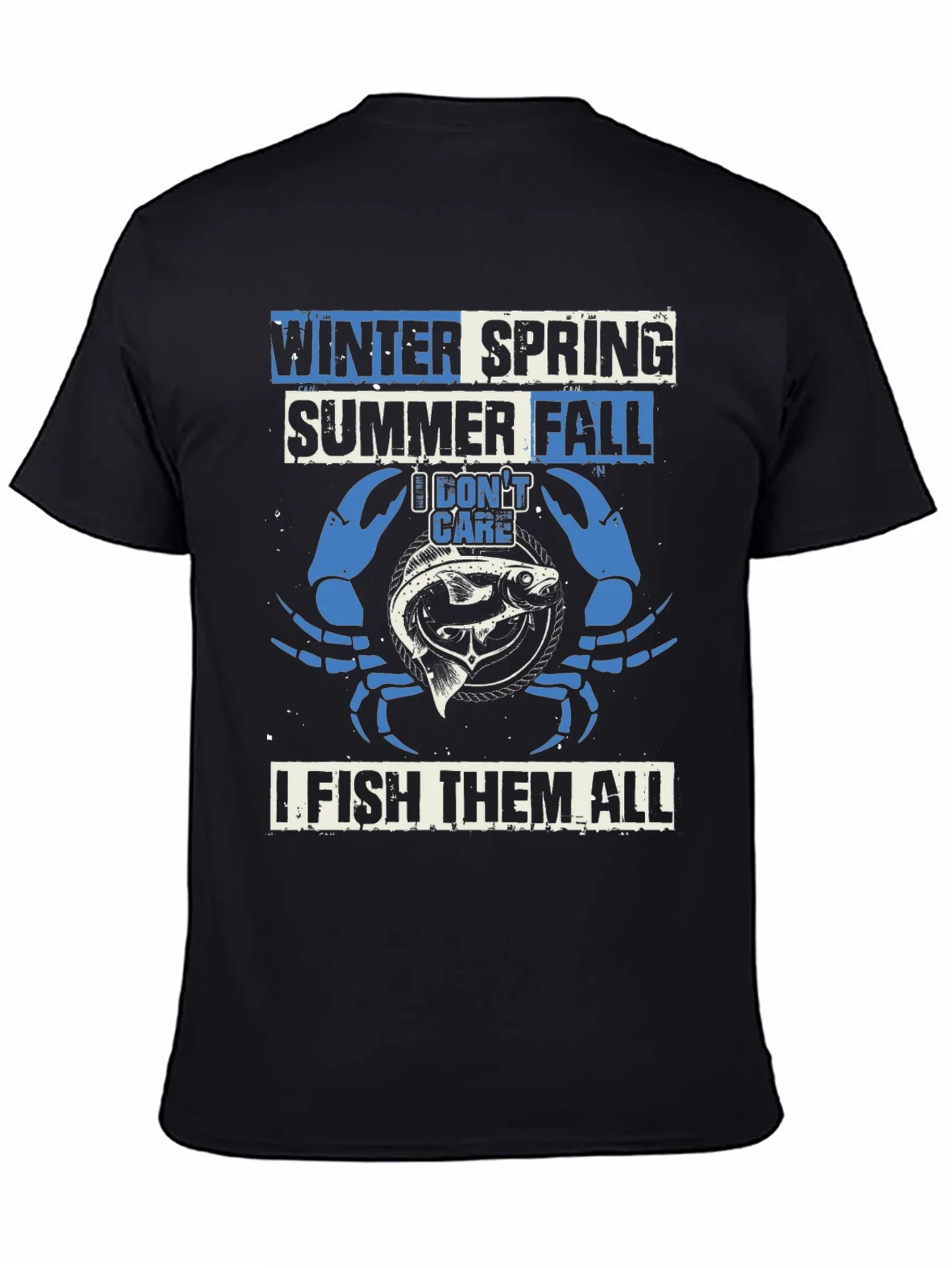 Fishing T-Shirt: Winter Spring Summer Fall
