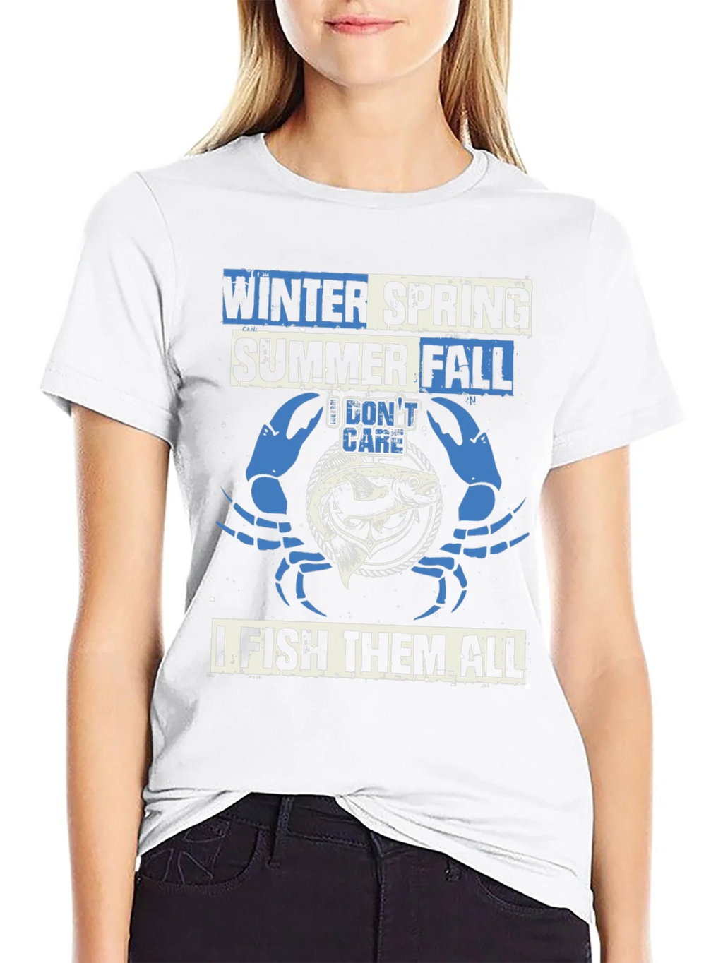 Fishing T-Shirt: Winter Spring Summer Fall