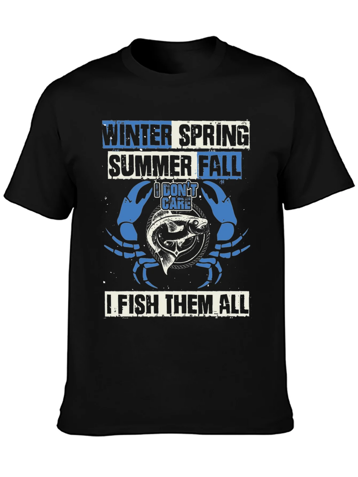 Fishing T-Shirt: Winter Spring Summer Fall