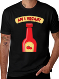 Am I Vegan Ketchup Graphic T-Shirt