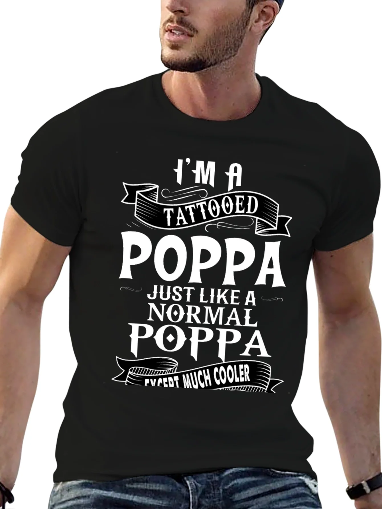 Tattooed Poppa T-Shirt - Cool Dad Tee
