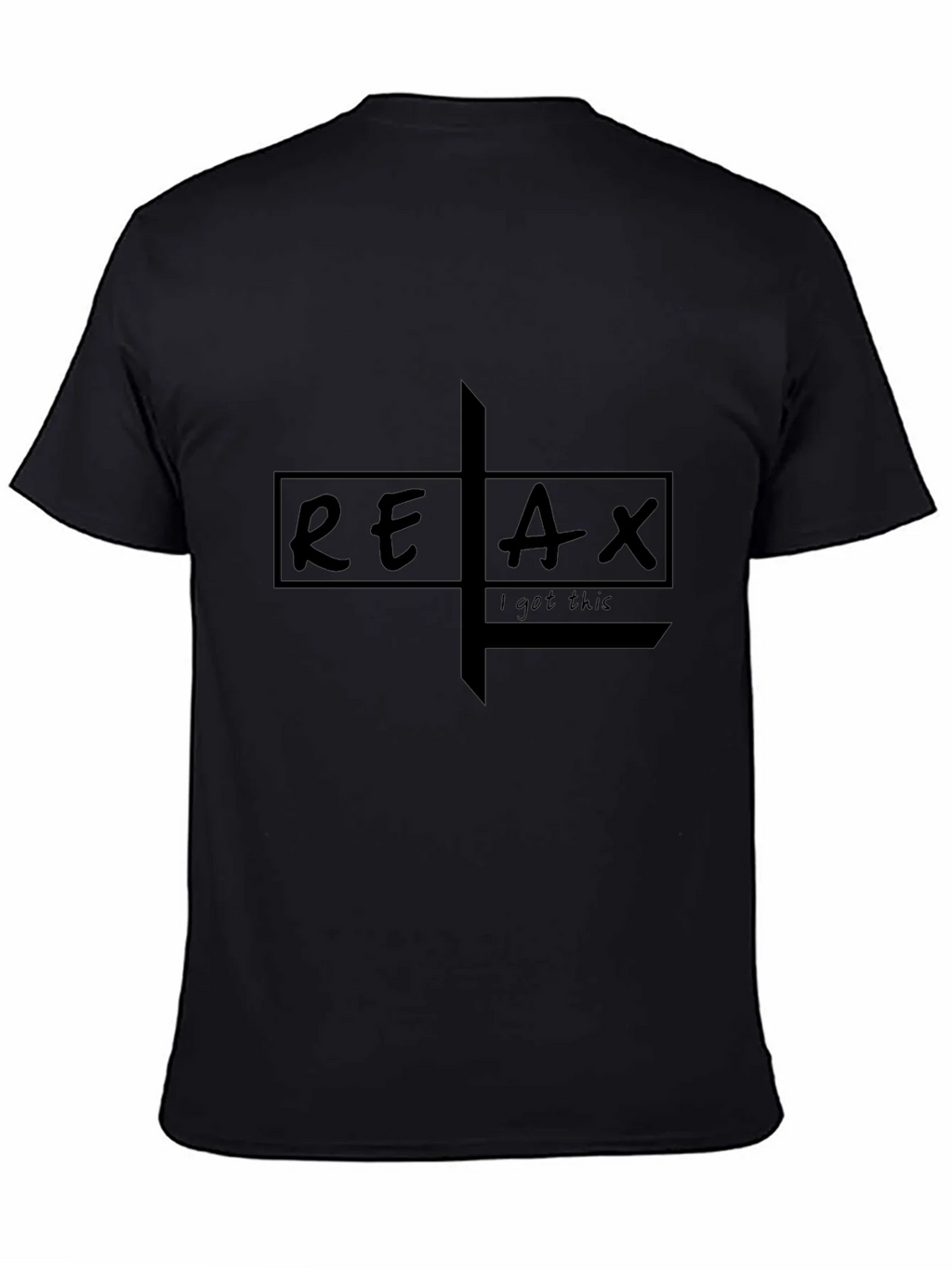 Relax Graphic Tee - Mens Black T-Shirt