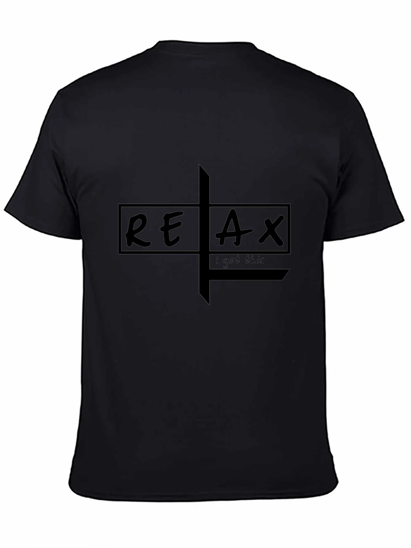 Relax Graphic Tee - Mens Black T-Shirt