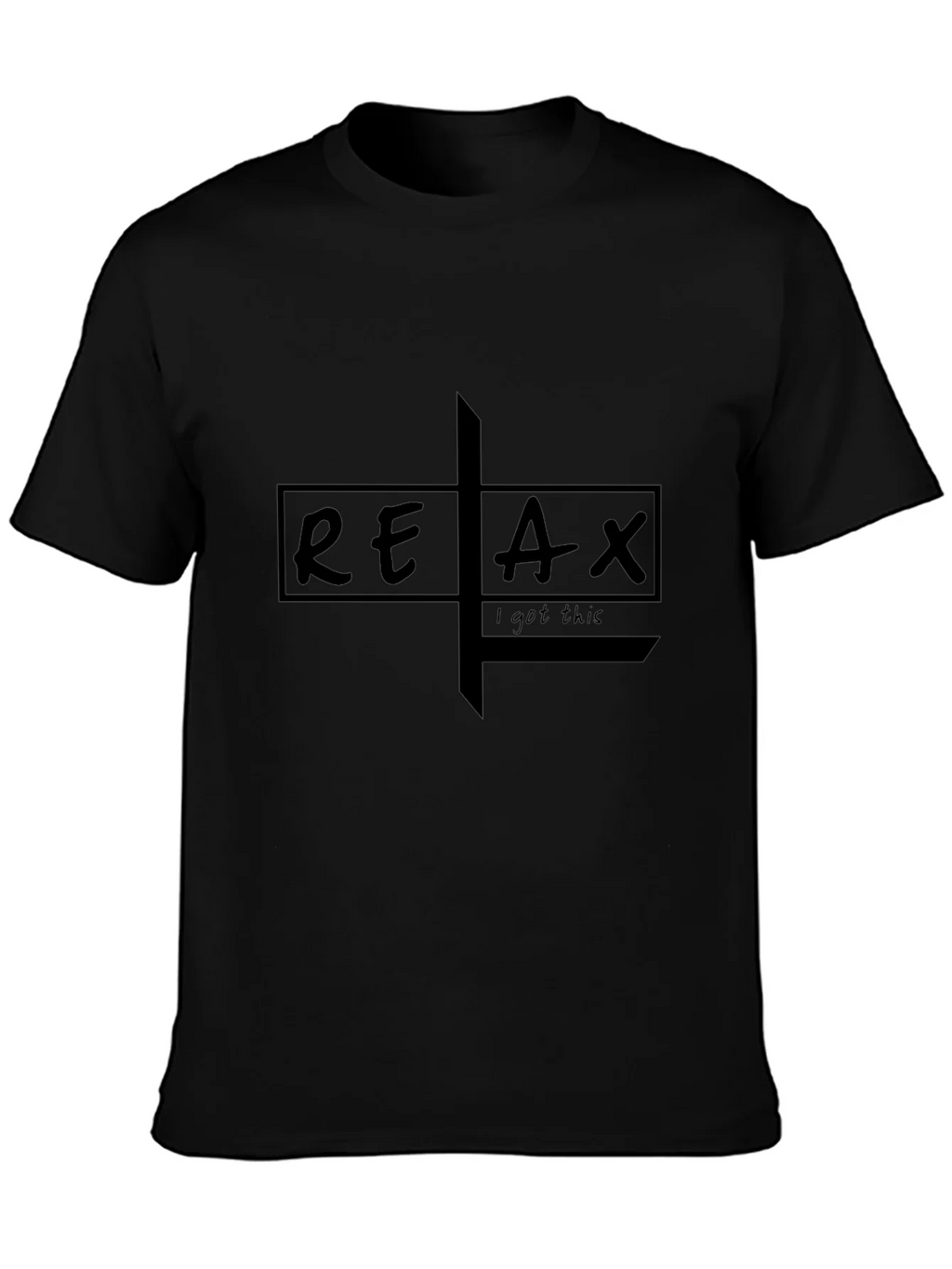 Relax Graphic Tee - Mens Black T-Shirt