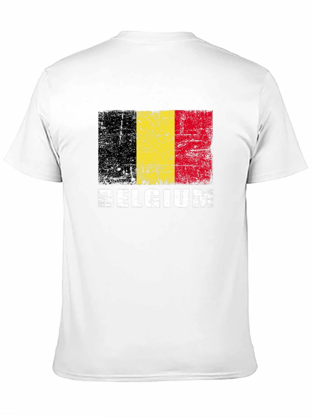 Belgium Flag T-Shirt - Distressed Graphic Tee