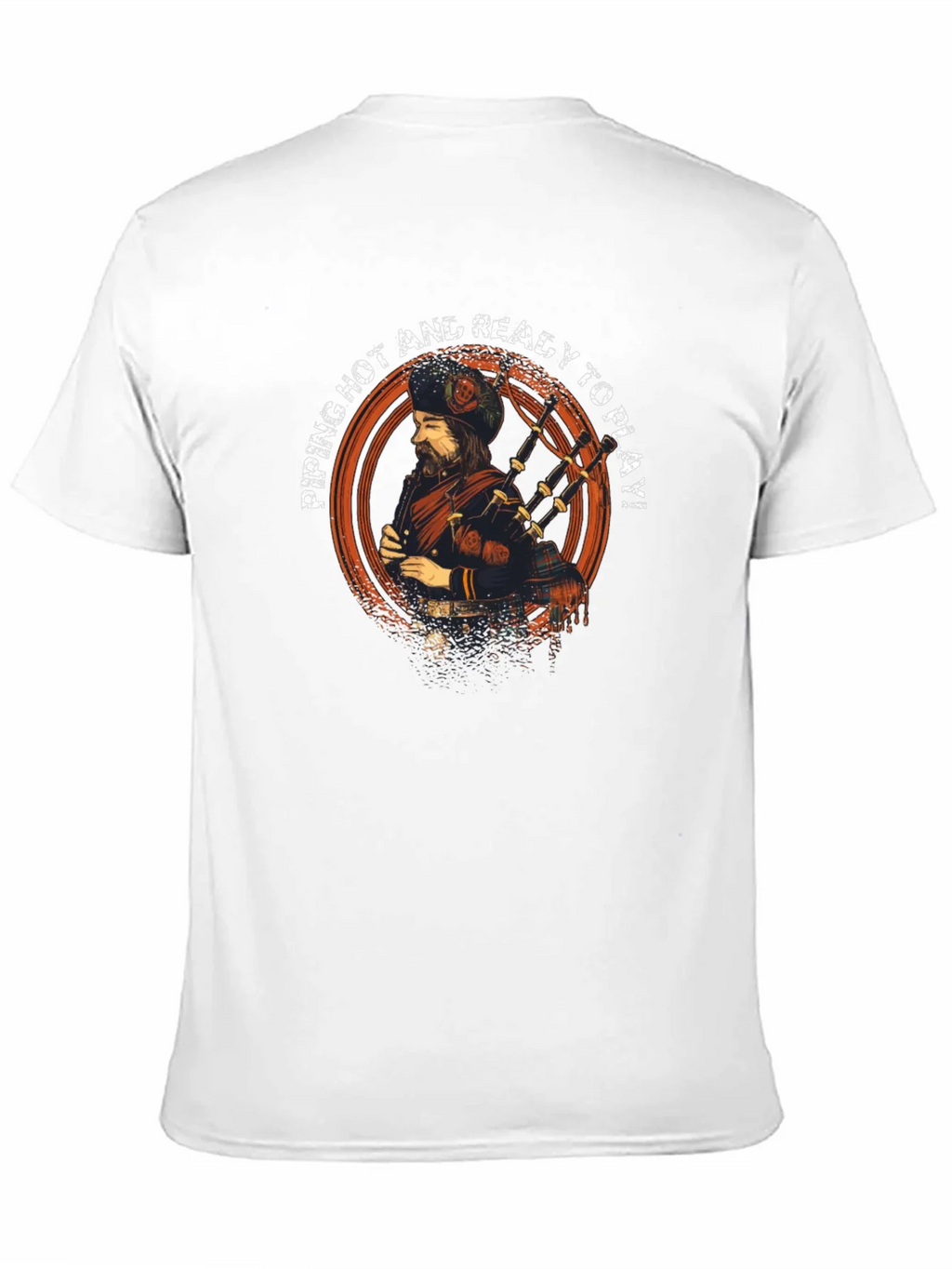 Piping Hot Bagpiper Graphic Tee - Ready to Play!