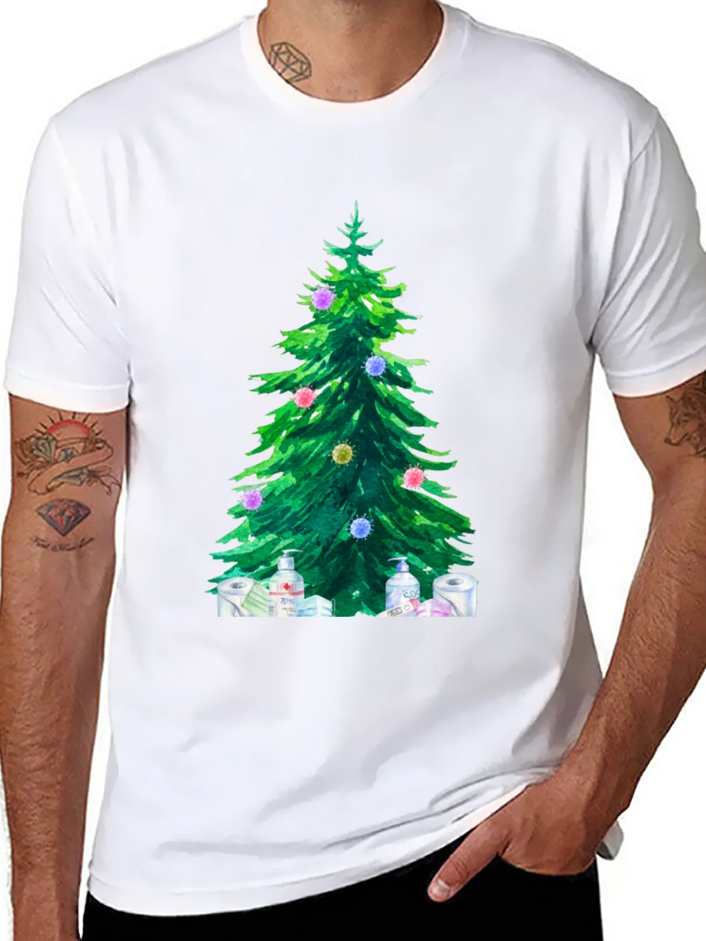 Christmas Tree Pandemic Holiday T-Shirt