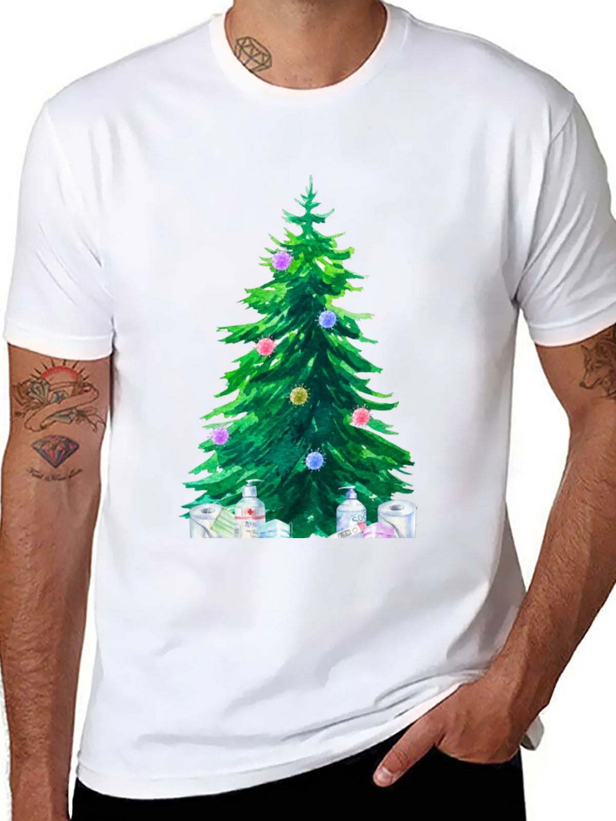 Christmas Tree Pandemic Holiday T-Shirt