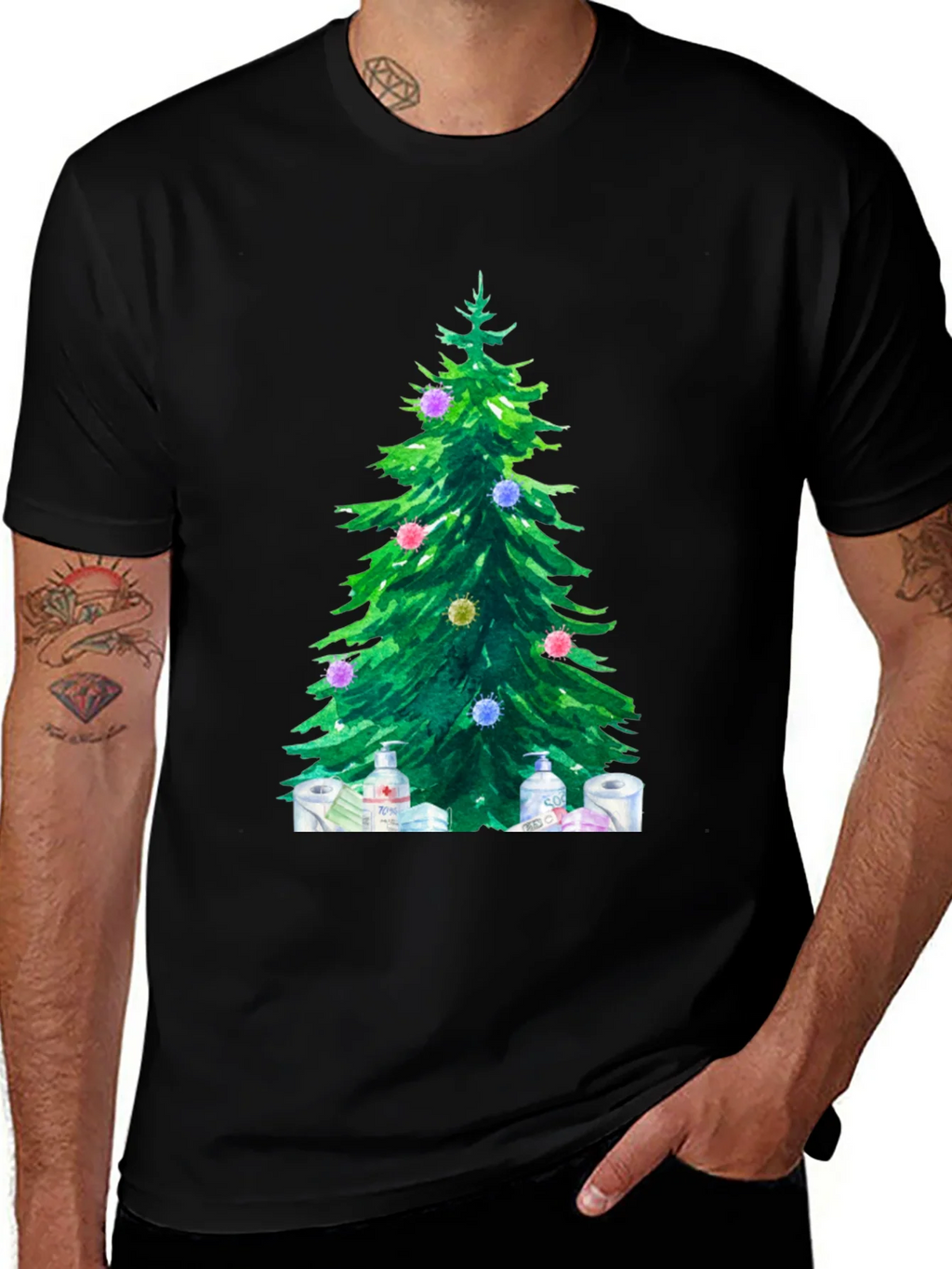 Christmas Tree Pandemic Holiday T-Shirt