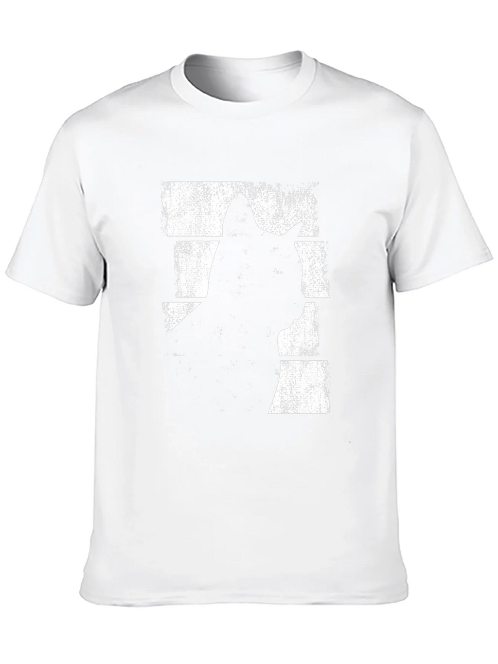 Cool Cat Silhouette Graphic Tee - Black