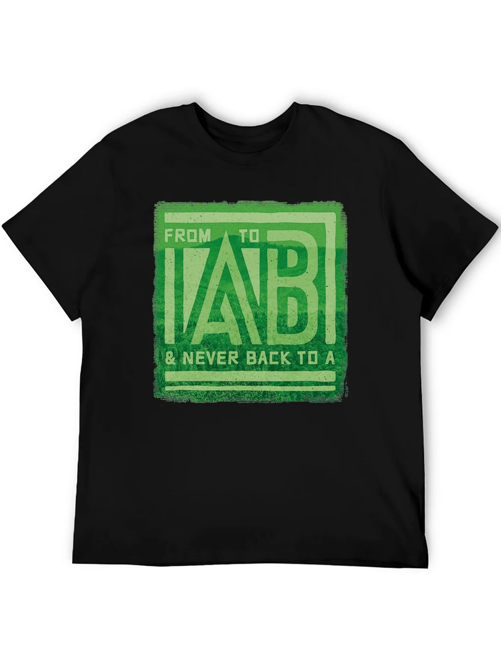 From B to LAB Mens Black T-Shirt