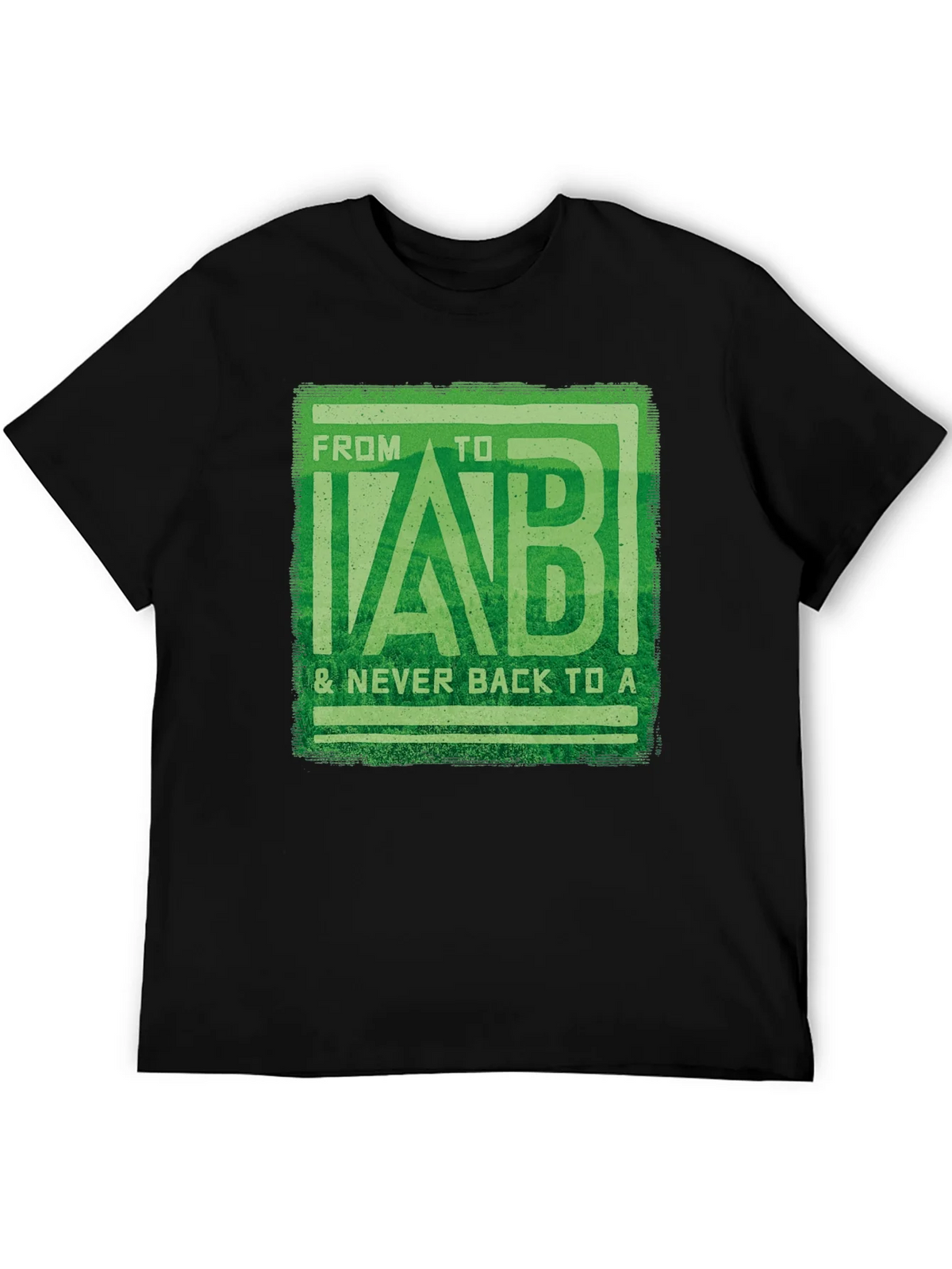 From B to LAB Mens Black T-Shirt